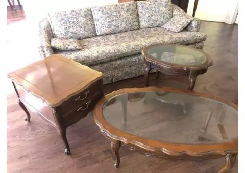 Coffee table & 2 end tables